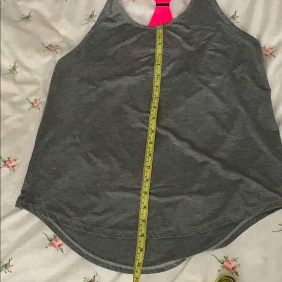 Gray Nike Dri-Fit Workout Top w/ Open Back - Picture 6 of 6